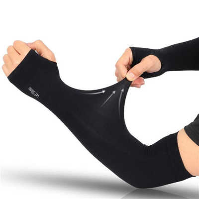 Ultra Soft Arm Sleeves  | Black Color | Sun Protection | Outdoor & Sports | Stylish & Comfortable for All Seasons
